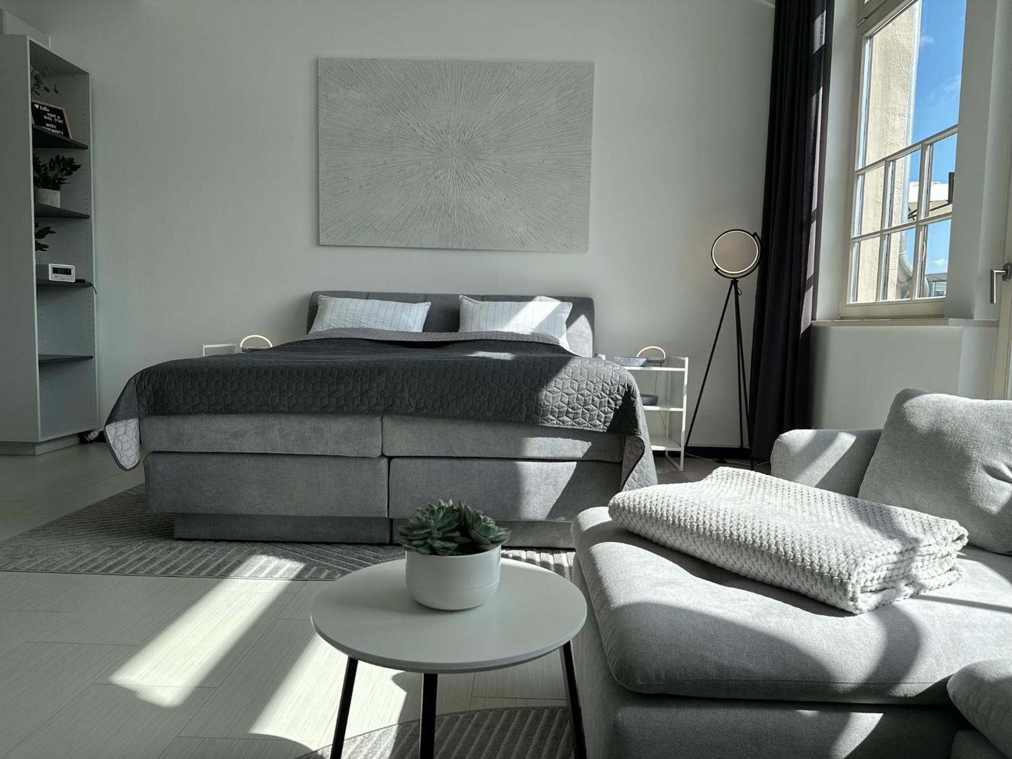 Meos 1 -Zentrum-Balkon-Parkplatz-Gym-Uniklinik Leipzig Luaran gambar